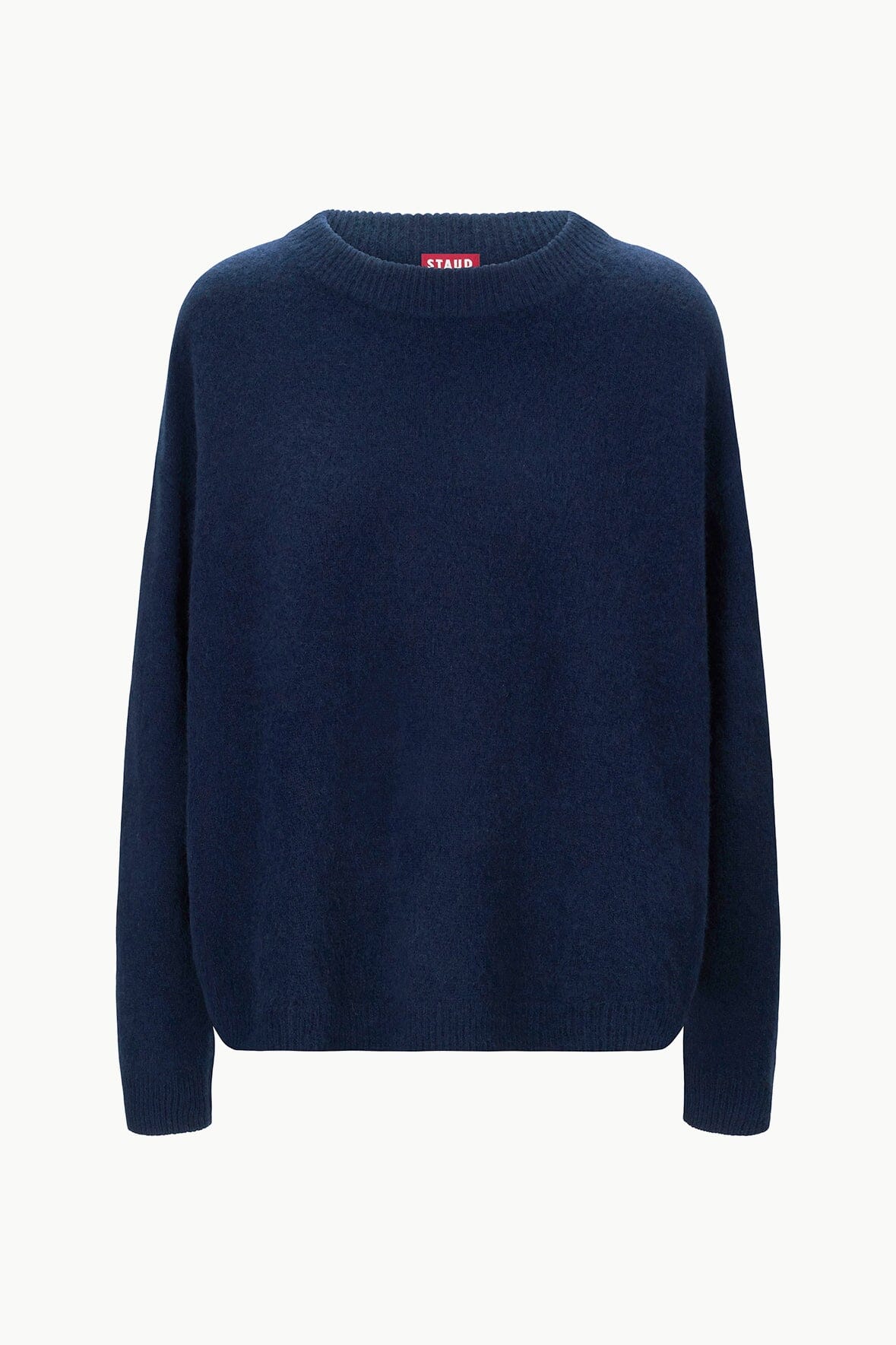 Serrano Relaxed Cashmere Sweater in Navy | 100% Cashmere Crewneck