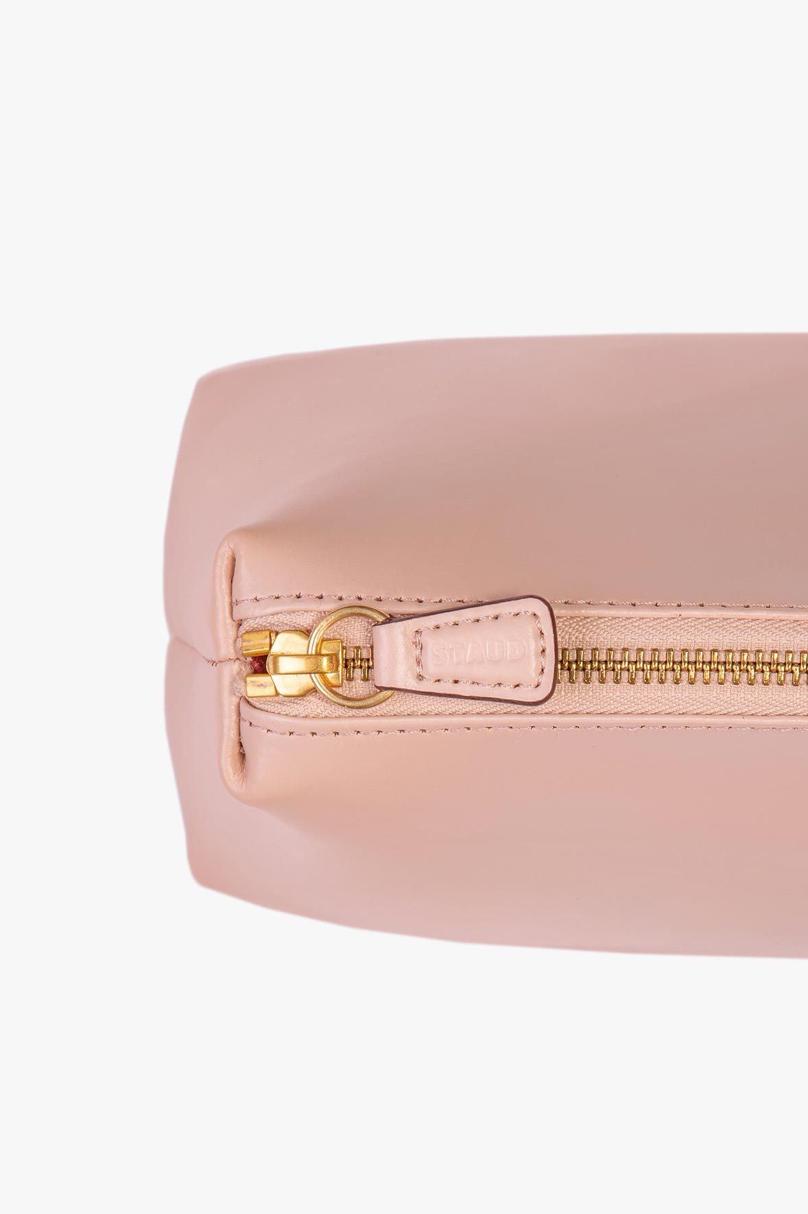 Shirley Leather Crossbody Bag in Blush with Removable Pouch