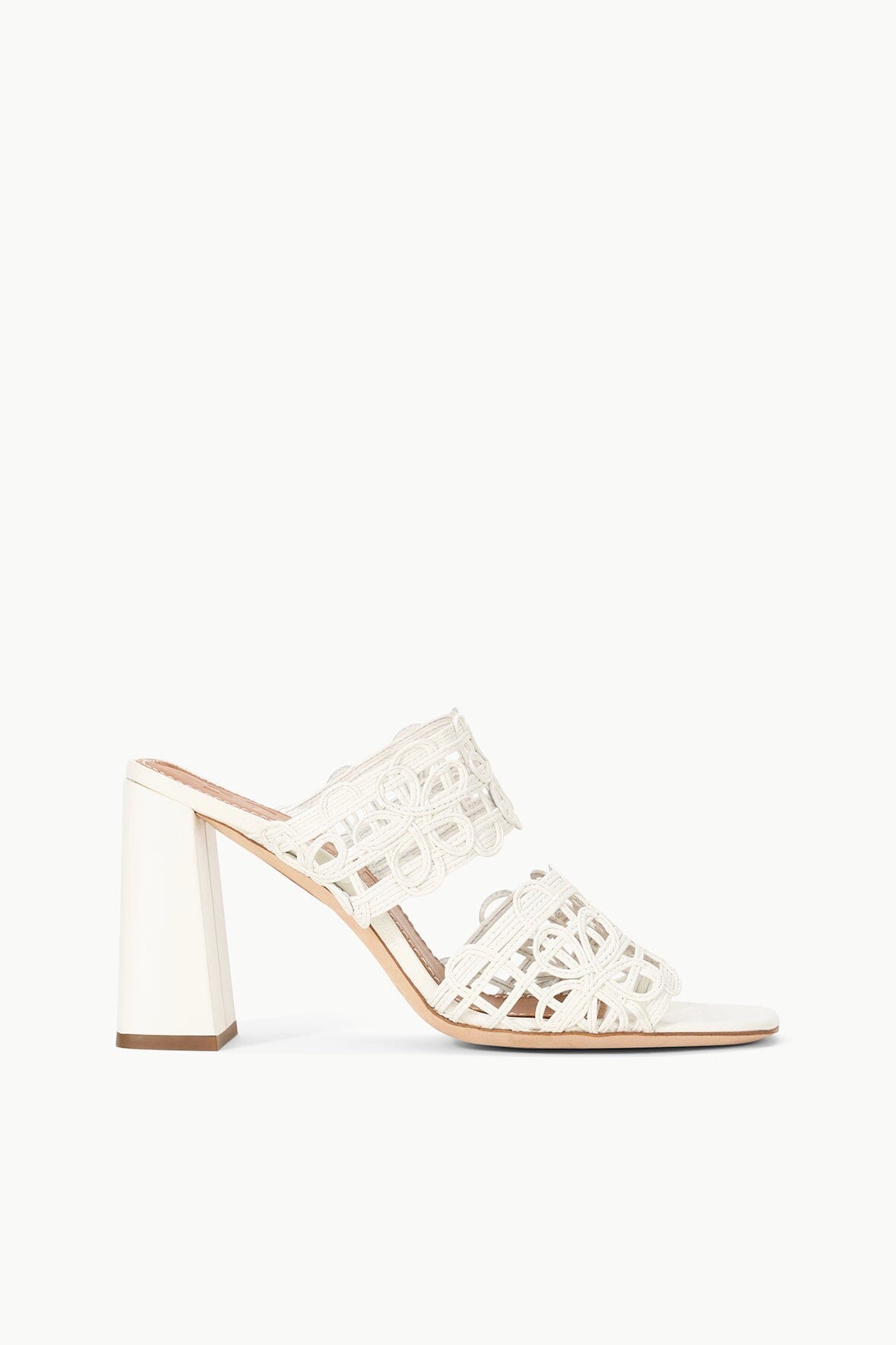 Skylar Floral Leather Block Heel Sandals