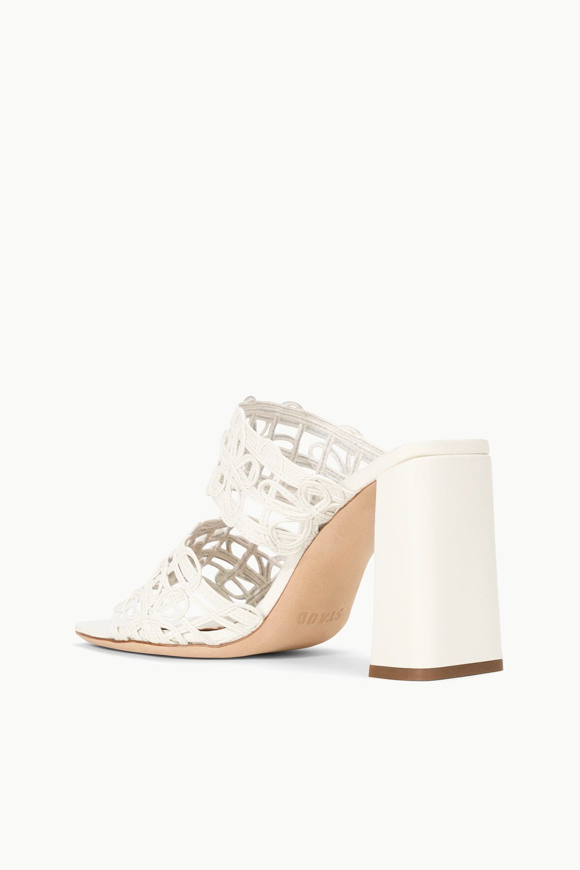 Skylar Floral Leather Block Heel Sandals
