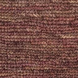 Squillo Mahogany Raffia Tote Bag with Leather Base & Zip Pocket